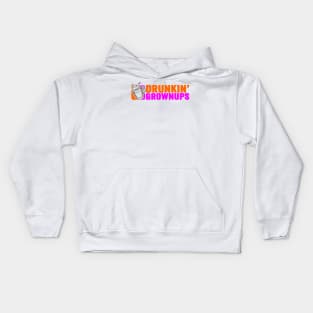 Drunkin Grownups - funny parody Kids Hoodie